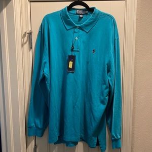 Men’s Polo Ralph Lauren XXL  long sleeve polo shirt. New with tags